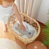 Olivia Handcrafted Rattan Doll Bassinet with Toy Mattress - Doll Accessories - 4