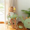 Dinosaur Handcrafted Rattan Decor Basket - Small, Green Mint - Storage Baskets - 3