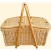 Aurelie Picnic Basket Handcrafted Rattan with vegan leather details - Storage Baskets - 6