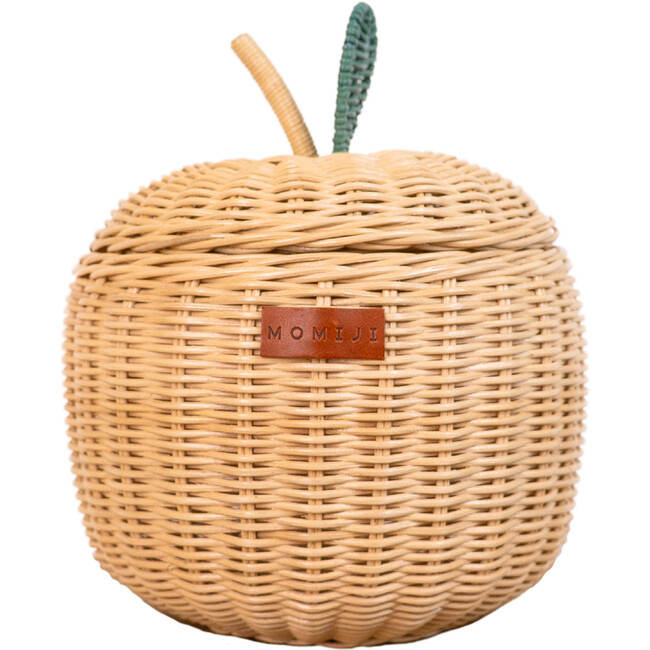 Apple Handcrafted Rattan Decor Basket - Small, Natural