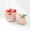Apple Handcrafted Rattan Decor Basket - Small, Soft Pink - Storage Baskets - 3