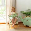 Dinosaur Handcrafted Rattan Decor Basket - Small, Green Mint - Storage Baskets - 6
