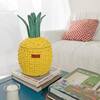 Pineapple Handcrafted Rattan Decor Basket - Small, Yellow - Storage Baskets - 4