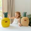 Pineapple Handcrafted Rattan Decor Basket - Small, Natural - Storage Baskets - 5