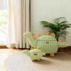 Dinosaur Handcrafted Rattan Decor Basket - Small, Green Mint - Storage Baskets - 7