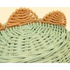 Dinosaur Handcrafted Rattan Decor Basket - Small, Green Mint - Storage Baskets - 9