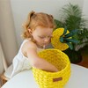 Pineapple Handcrafted Rattan Decor Basket - Small, Yellow - Storage Baskets - 7