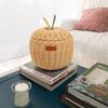 Apple Handcrafted Rattan Decor Basket - Small, Natural - Storage Baskets - 5