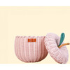 Apple Handcrafted Rattan Decor Basket - Small, Soft Pink - Storage Baskets - 8