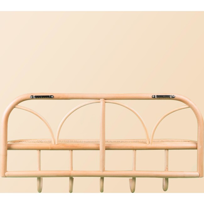 Eleanor Handcrafted Rattan Hanging Wall Shelf - Wall Décor - 7