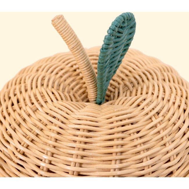 Apple Handcrafted Rattan Decor Basket - Small, Natural - Storage Baskets - 9