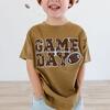 Game Day Patch Short Sleeve T-Shirt, Mocha - T-Shirts - 3