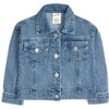 Game Day Football Sequin Patch Denim Jacket, Denim - Sweatshirts - 2