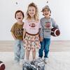 Football Lace Patch Beanie, Mocha - Hats - 5