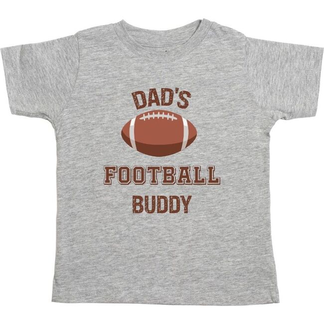 Dad's Football Buddy Short Sleeve T-Shirt, Grey
