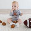 Dad's Football Buddy Long Sleeve Bodysuit, Grey - Onesies - 2