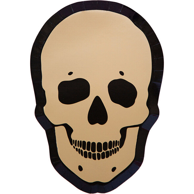 Gold Skull Dessert Plates
