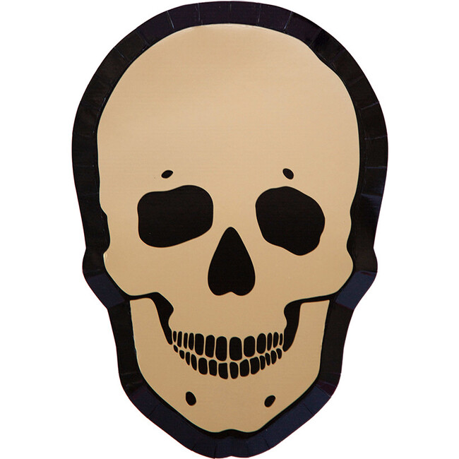 Gold Skull Dinner Plates