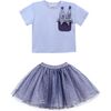 Glimmer Applique Outfit, Purple - Mixed Apparel Set - 1 - thumbnail