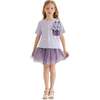 Glimmer Applique Outfit, Purple - Mixed Apparel Set - 2