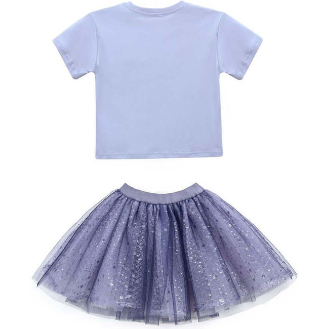 Glimmer Applique Outfit, Purple - Mixed Apparel Set - 4