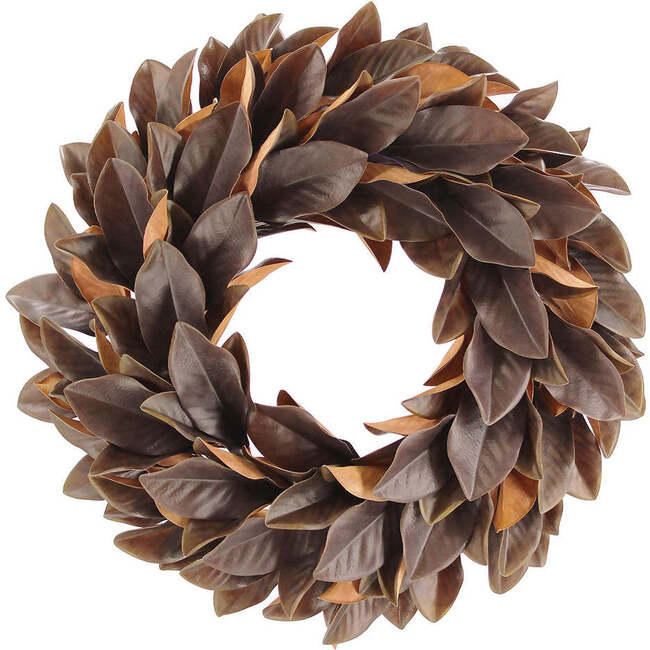 Wreath Magnolia Brown 30in