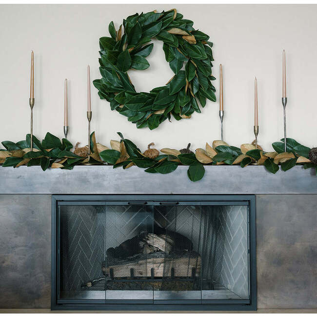 Wreath Mangolia Green 30in - Wreaths - 4