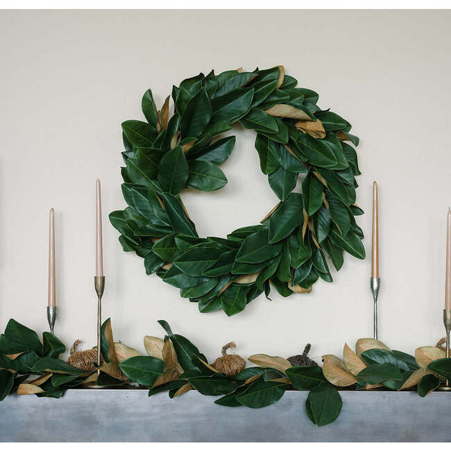 Wreath Mangolia Green 30in - Wreaths - 5