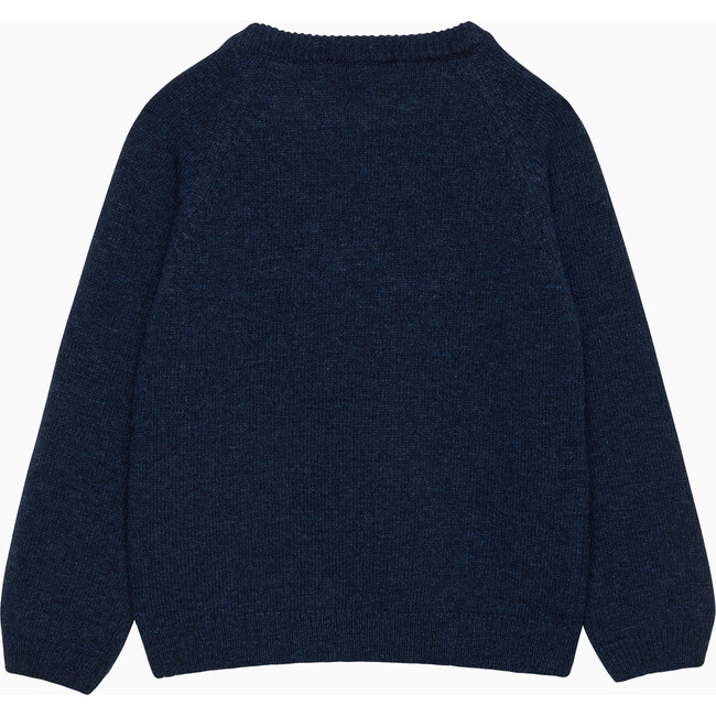Triceratops Jumper, Denim Blue Marl - Sweaters - 2