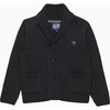 Stanley Shawl Collar Cardigan , Charcoal Marl - Cardigans - 1 - thumbnail