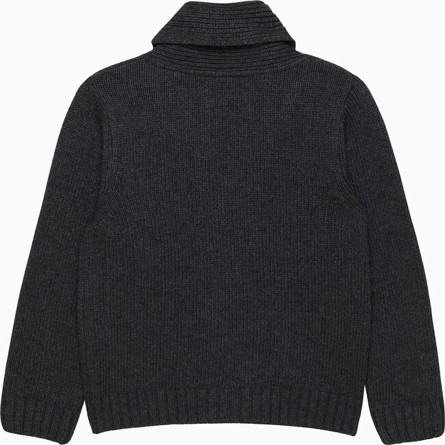 Stanley Shawl Collar Cardigan , Charcoal Marl - Cardigans - 2