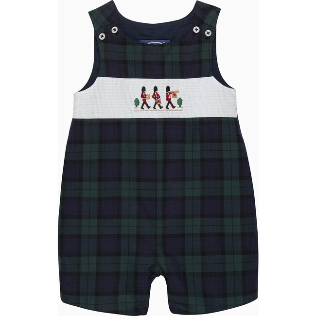 Smocked Guardsman Rupert Set, White/Navy Needlecord