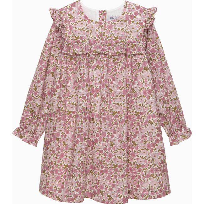 Poppy & Daisy Ruffe Dress, Pink Poppy & Daisy