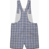 Puppy Alfie Bib Shorts, Blue Check - Rompers - 2