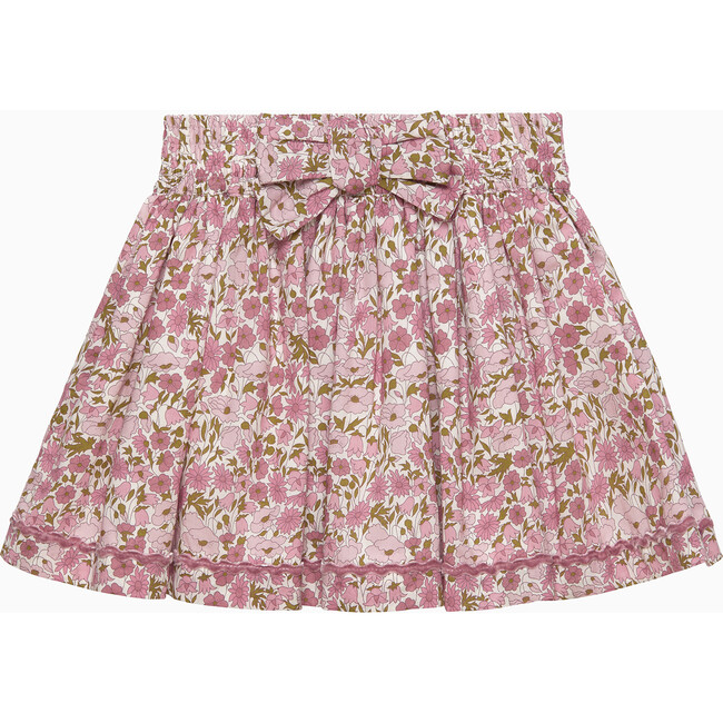 Poppy & Daisy Bow Skirt , Pink Poppy & Daisy