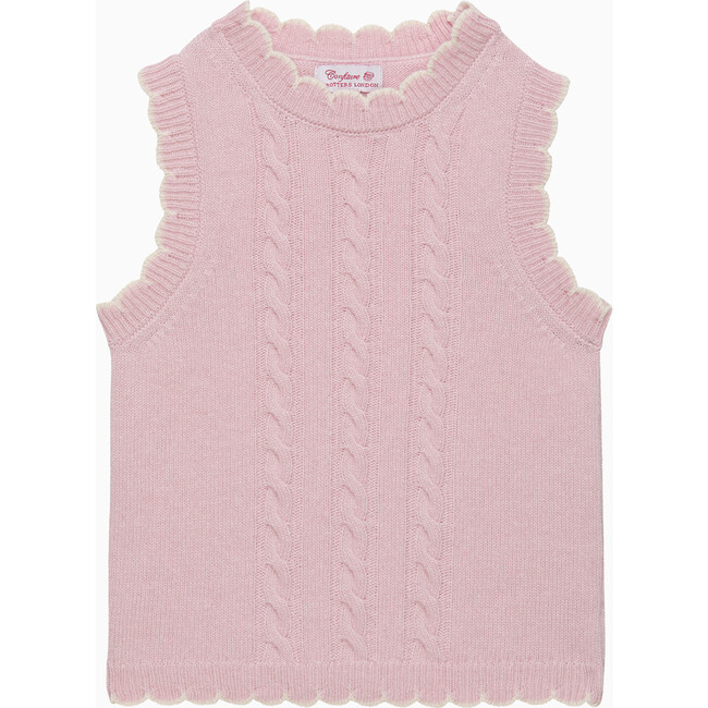 Knitted Tank Top , Pink
