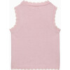 Knitted Tank Top , Pink - Sweaters - 2