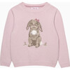 Kids Betty Bunny Jumper, Pale Pink - Sweaters - 1 - thumbnail
