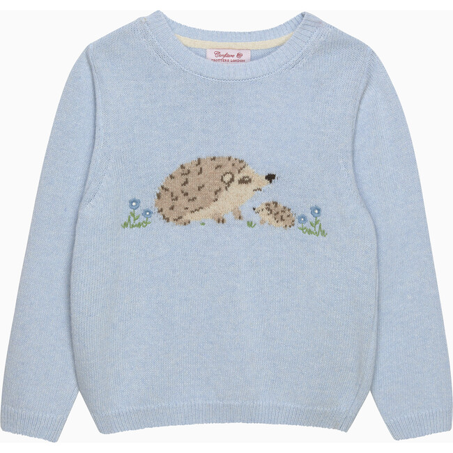 Hollie Hedgehog Jumper, Pale Blue