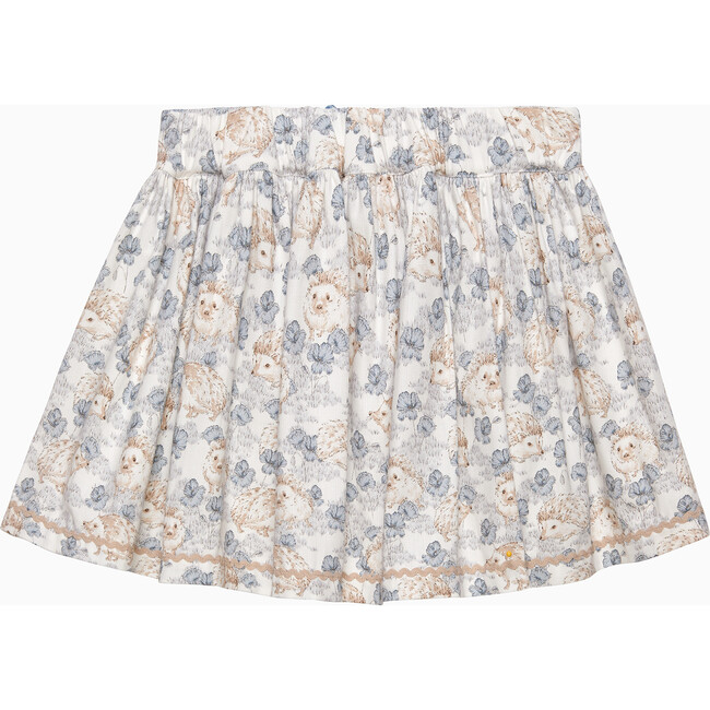 Hollie Hedgehog Skirt , Pale Blue - Skirts - 2