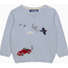 Herbie And Wilbur Jumper, Icy Blue - Sweaters - 1 - thumbnail