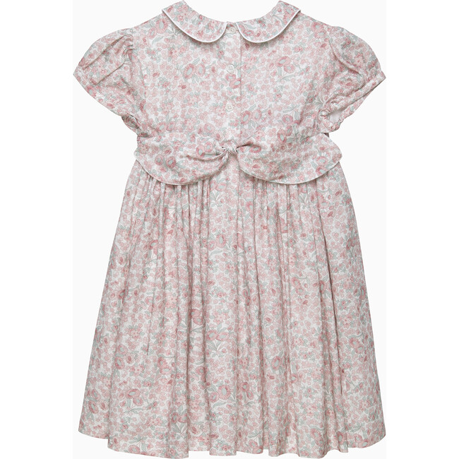 Kids Arabella Floral Smocked Dress, Pink Floral - Dresses - 2