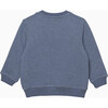 Dinosaur Sweatshirt, Mid Blue Marl - Sweatshirts - 2