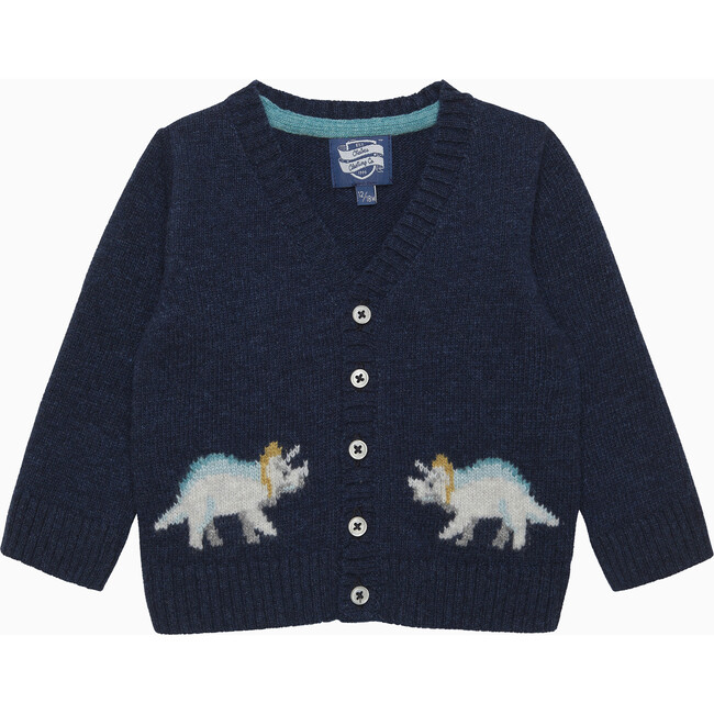 Dinosaur Cardigan, Navy