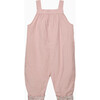 Cord Duck Applique Dungaree, Pink/Arabella Floral - Rompers - 2