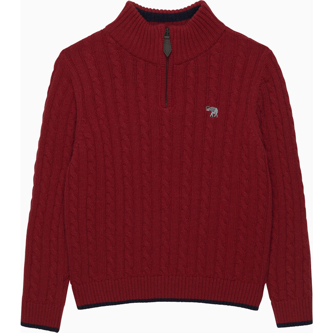 Christopher Half Zip, Red