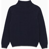 Calum Half Zip, Navy - Sweaters - 2