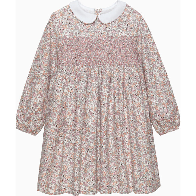 Bella Floral Smocked Dress, Pink Floral