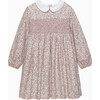Bella Floral Smocked Dress, Pink Floral - Dresses - 1 - thumbnail