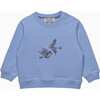 Baby Strawberry Thief Birds Sweatshirt, Blue/ Strawberry Thief - Sweatshirts - 1 - thumbnail